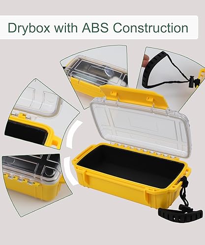 Miniatura 6 de Caja seca impermeable para kayak, barco, caja de almacenamiento impermeable, caja protectora hermética de 8.5 pulgadas de largo x 5 pulgadas de