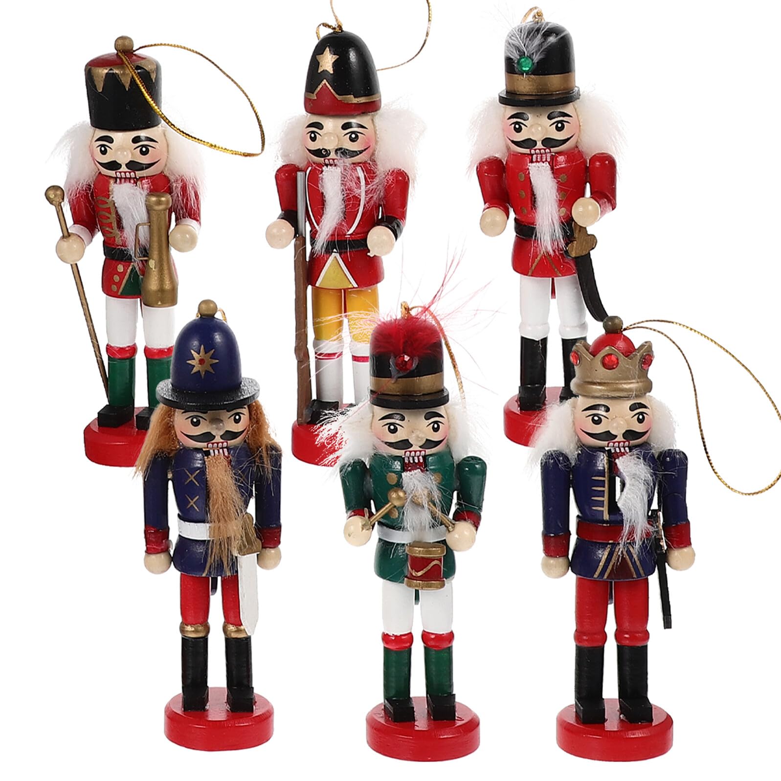 Casse-Noisettes de Noël en bois ornement de noël festif suspendre