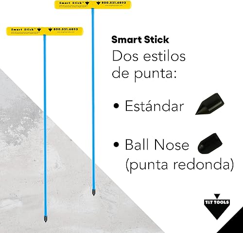 Miniatura 6 de T&T Tools Mighty Probe - Sonda de suelo de metal aislada, varilla de sondeo, varillas de acero con mango en T, herramientas de paisajismo (1, 48