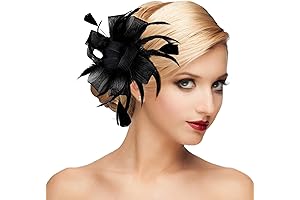 Womens Fascinator Hat Headpiece 20s Vintage Kentucky Derby Wedding Hair Accessories