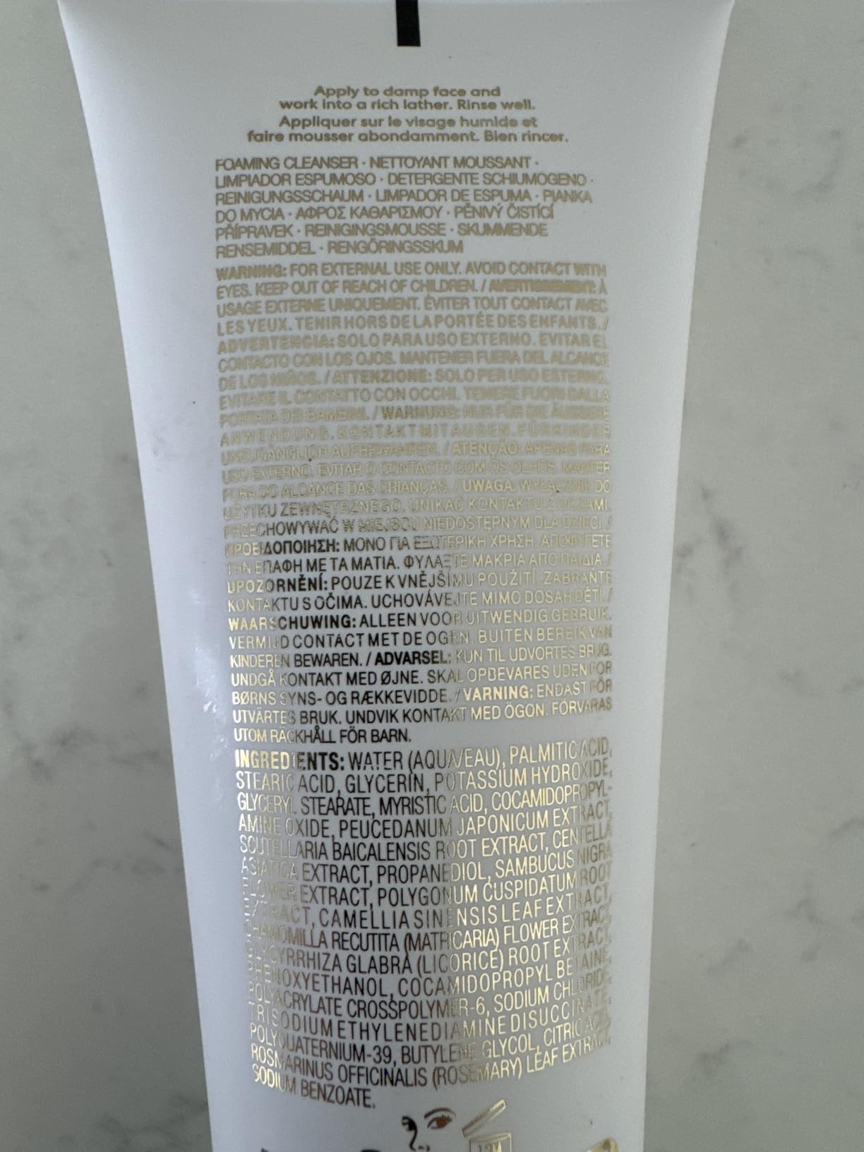 bareMinerals Skinlongevity Face Cleanser, Cream-to-Foam Cleanser with Mineral Herb Complex, Removes Makeup & Sunscreen, Strengthens Skin Barrier, Purifies Without Stripping, Gentle for All Skin Types