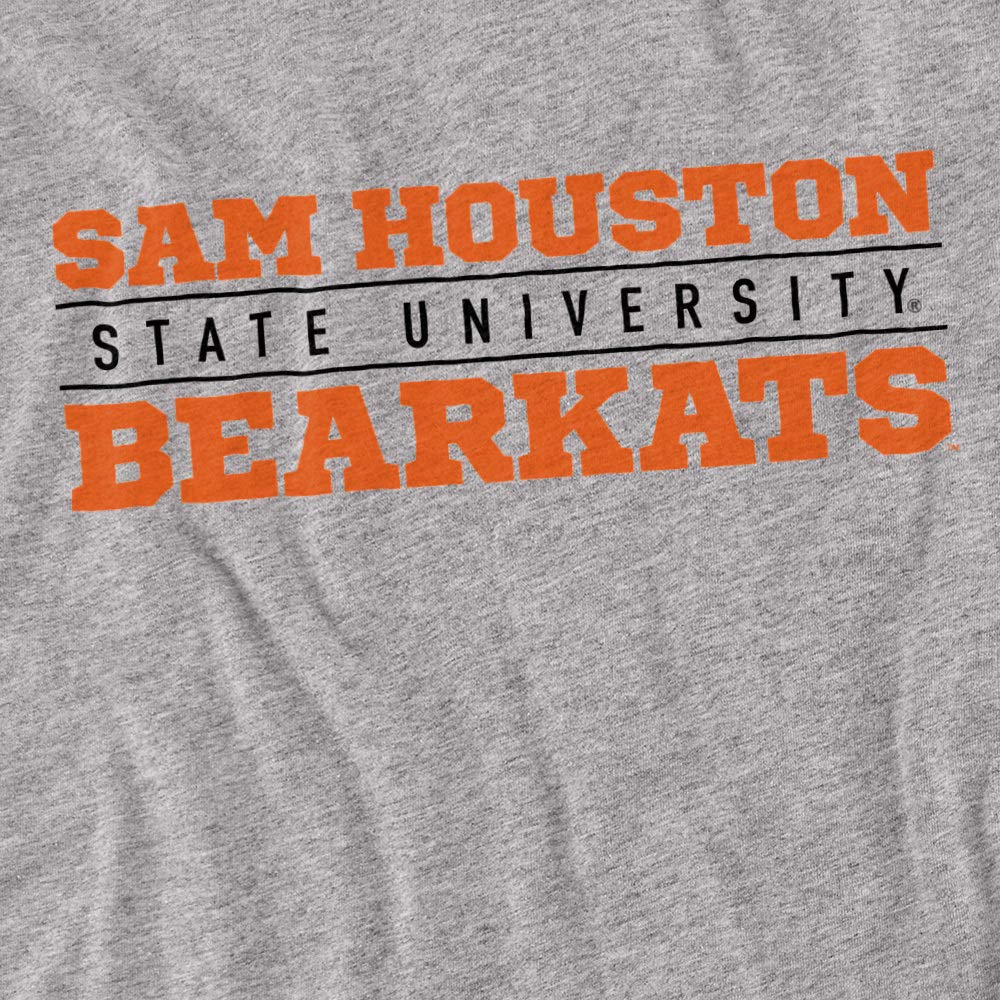 Sam Houston State University Official Between The Lines Unisex Adult T-Shirt, Athletic Heather, Large