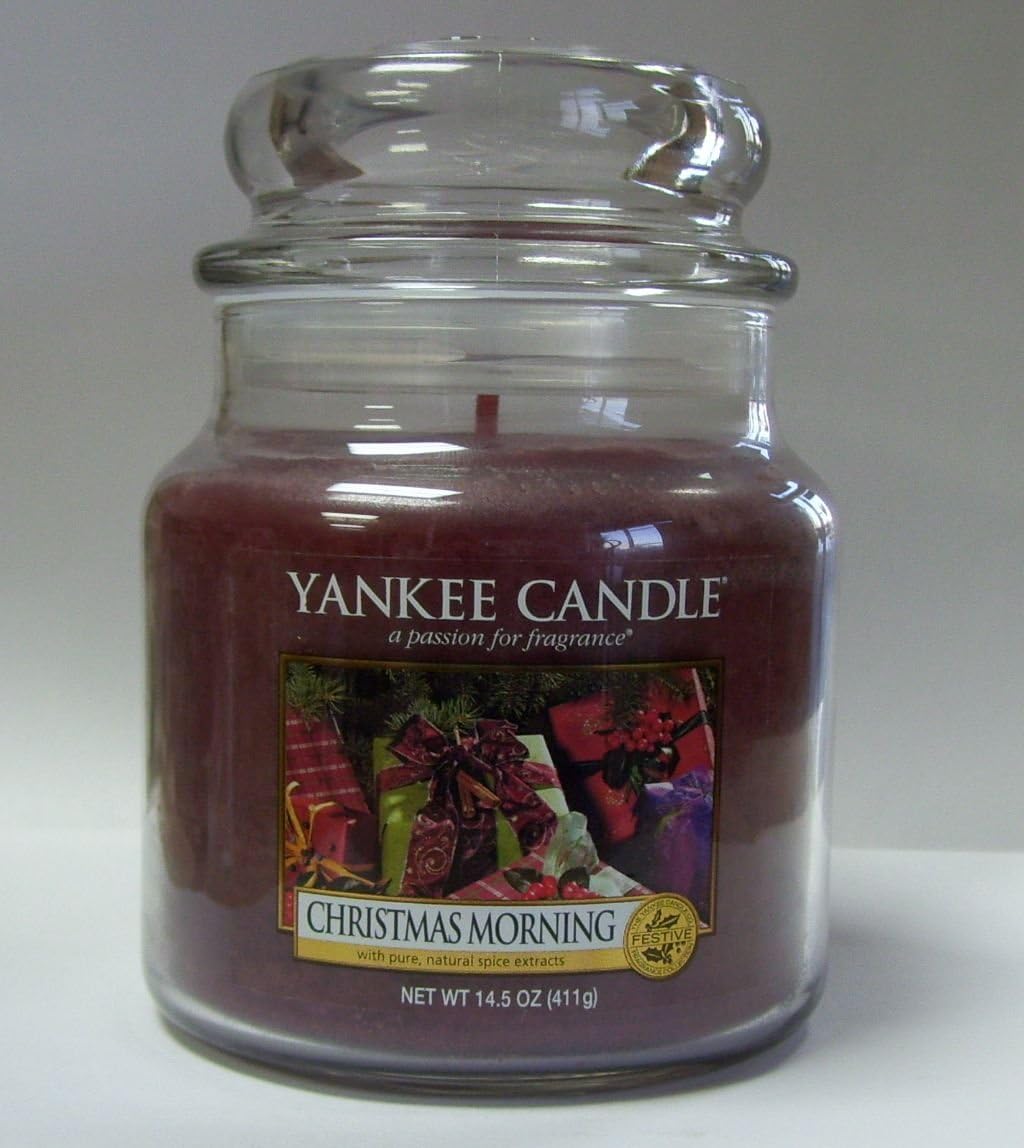 Yankee Candle Christmas Morning 14.5 Oz Medium Jar Amazon.co.uk