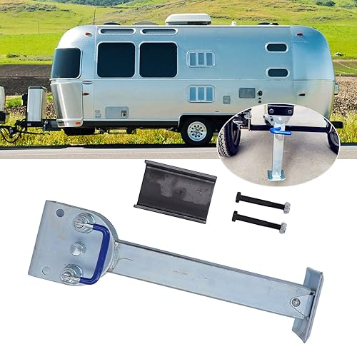 Miniatura 5 de Remolque, pata de caída de remolque, universal, resistente, galvanizado, de alta resistencia, fácil montaje para autocaravana, caravana, accesorios