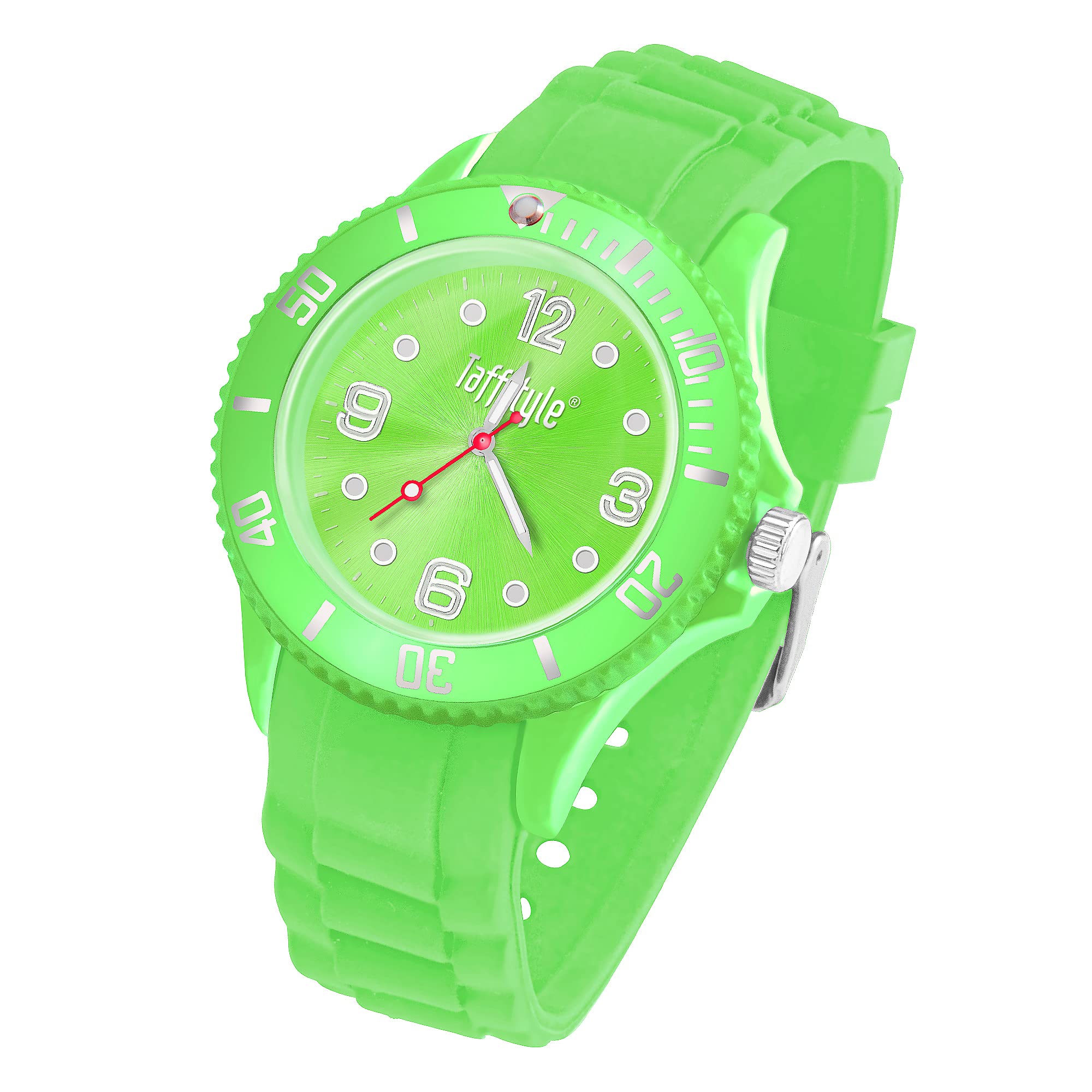 Taffstyle Orologio Analogico Al Quarzo Con Cinturino In Silicone - Donna 39mm, Colore Turchese, Leggero E Sportivo