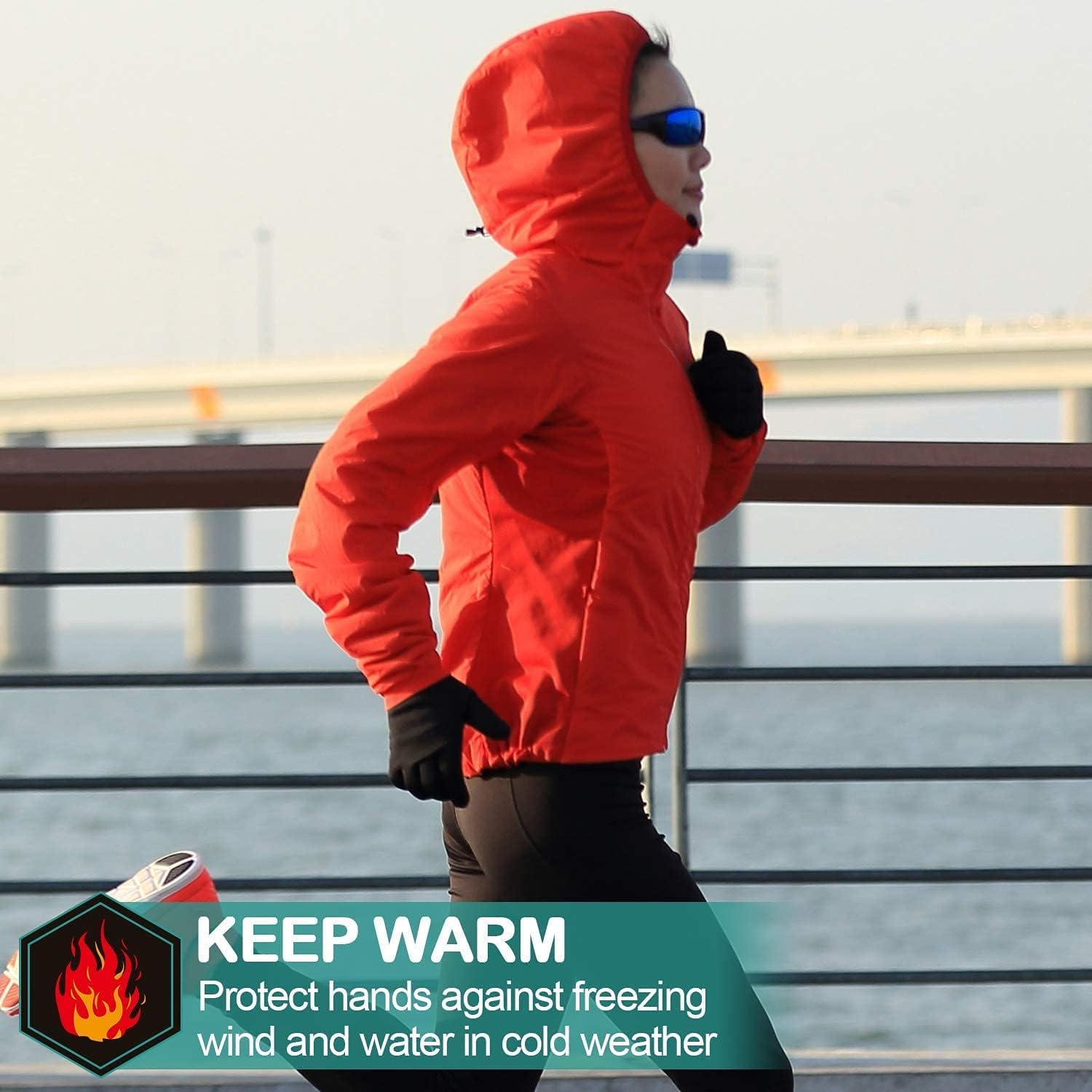 Cevapro Lightweight Gloves Touchscreen Running Gloves Winter Gloves Liner for Running Cycling Working Hiking Driving