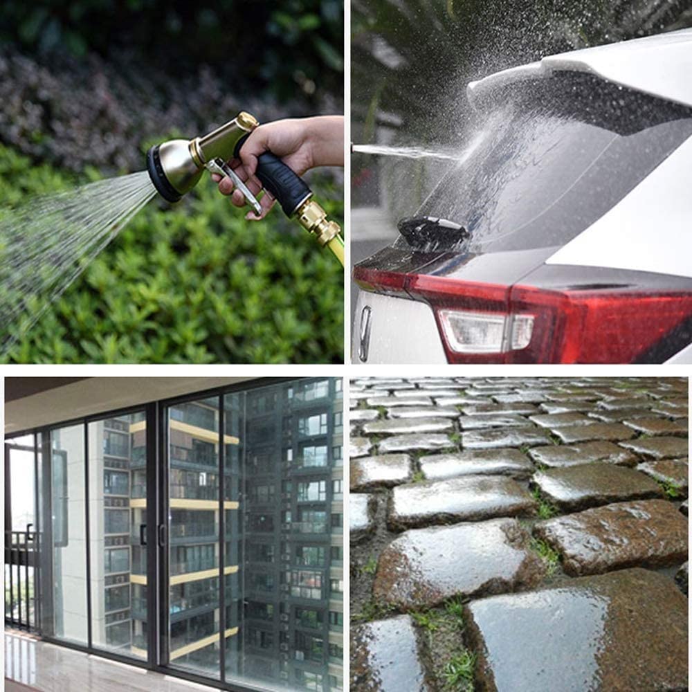 Genérico Soporte de Almacenamiento para Carrete de Manguera de jardín montado en la Pared con Cubierta, Soporte de Carrete de Manguera de Agua de jardín portátil con rebobinado automático, dispositiv