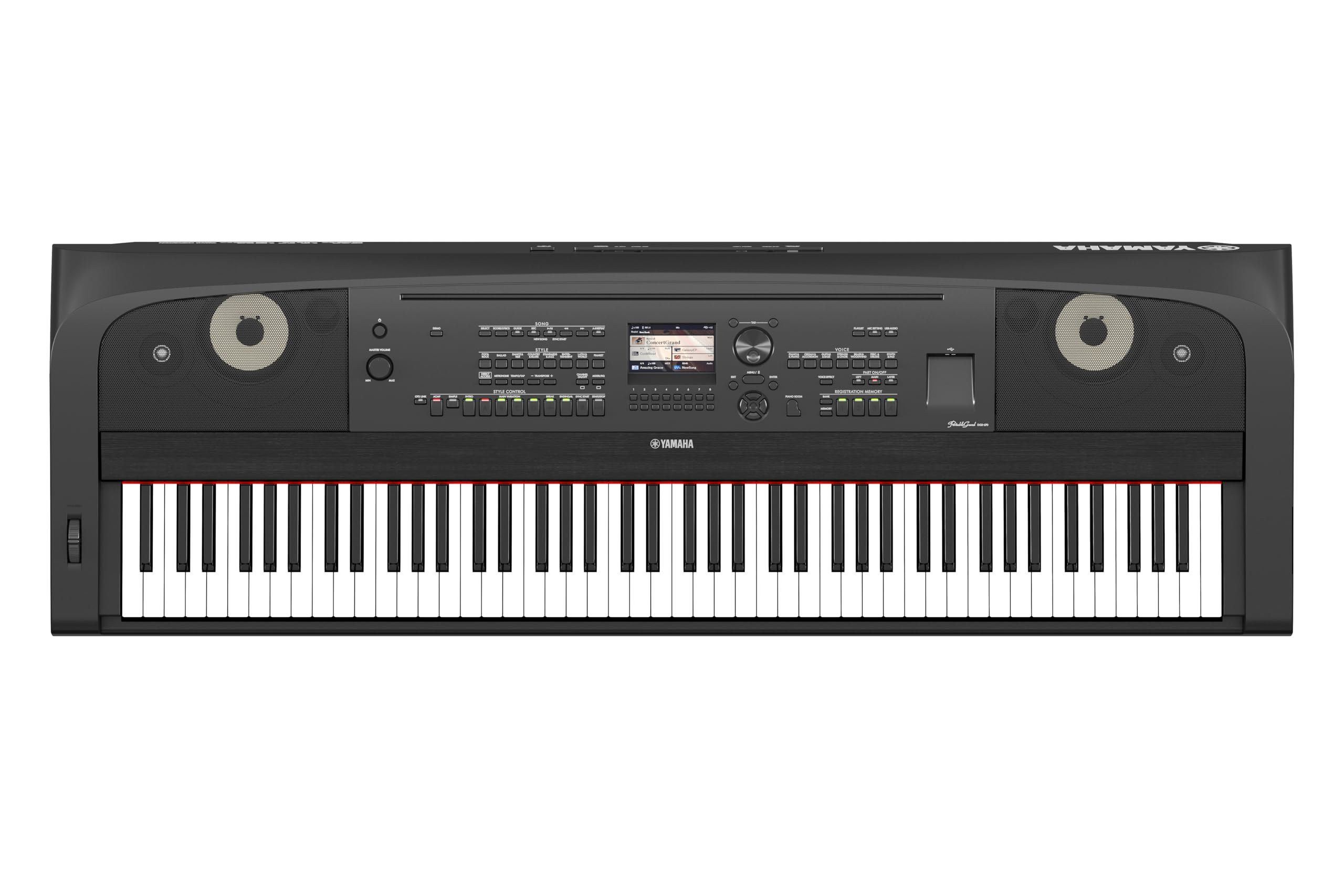 Yamaha DGX-670 - Portable Grand Digital Piano con 88 tasti pesati, Bluetooth Audio, Suono CFX, 630+ Voices, Funzionalità professionali - Nero