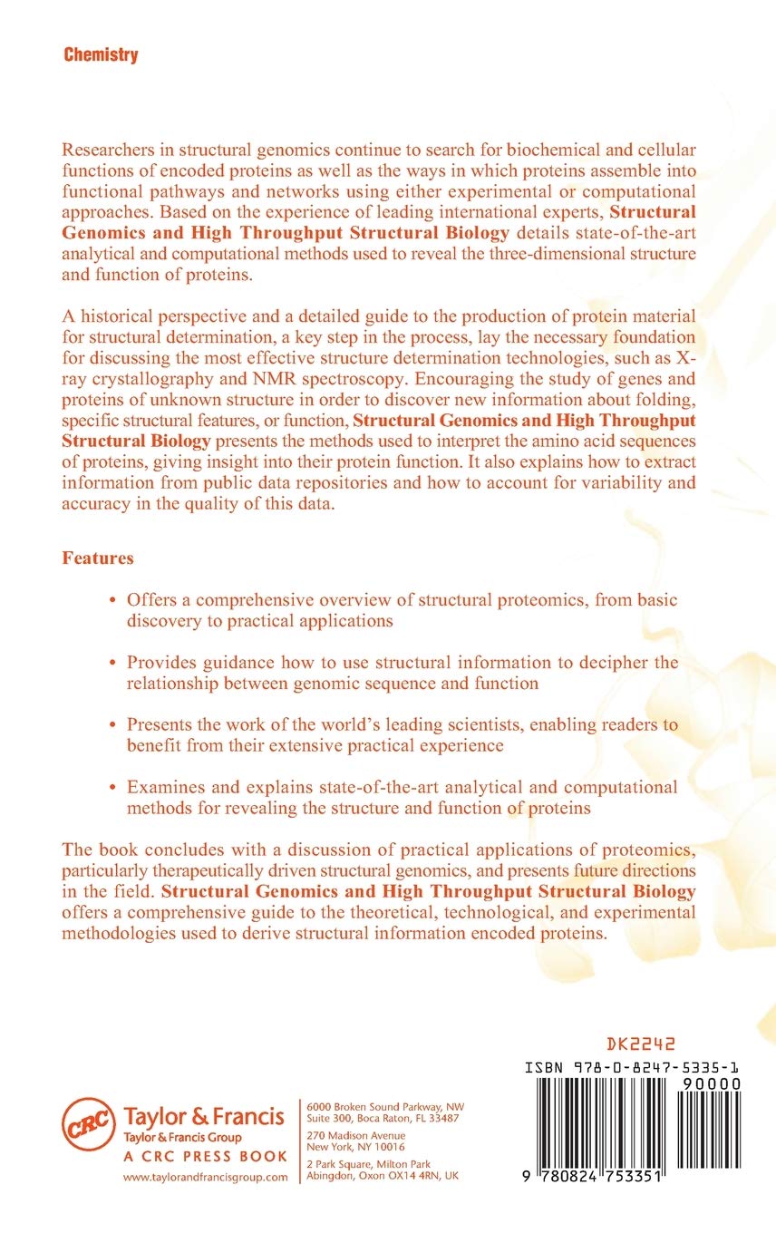 Structural Genomics and High Throughput Structural Biology