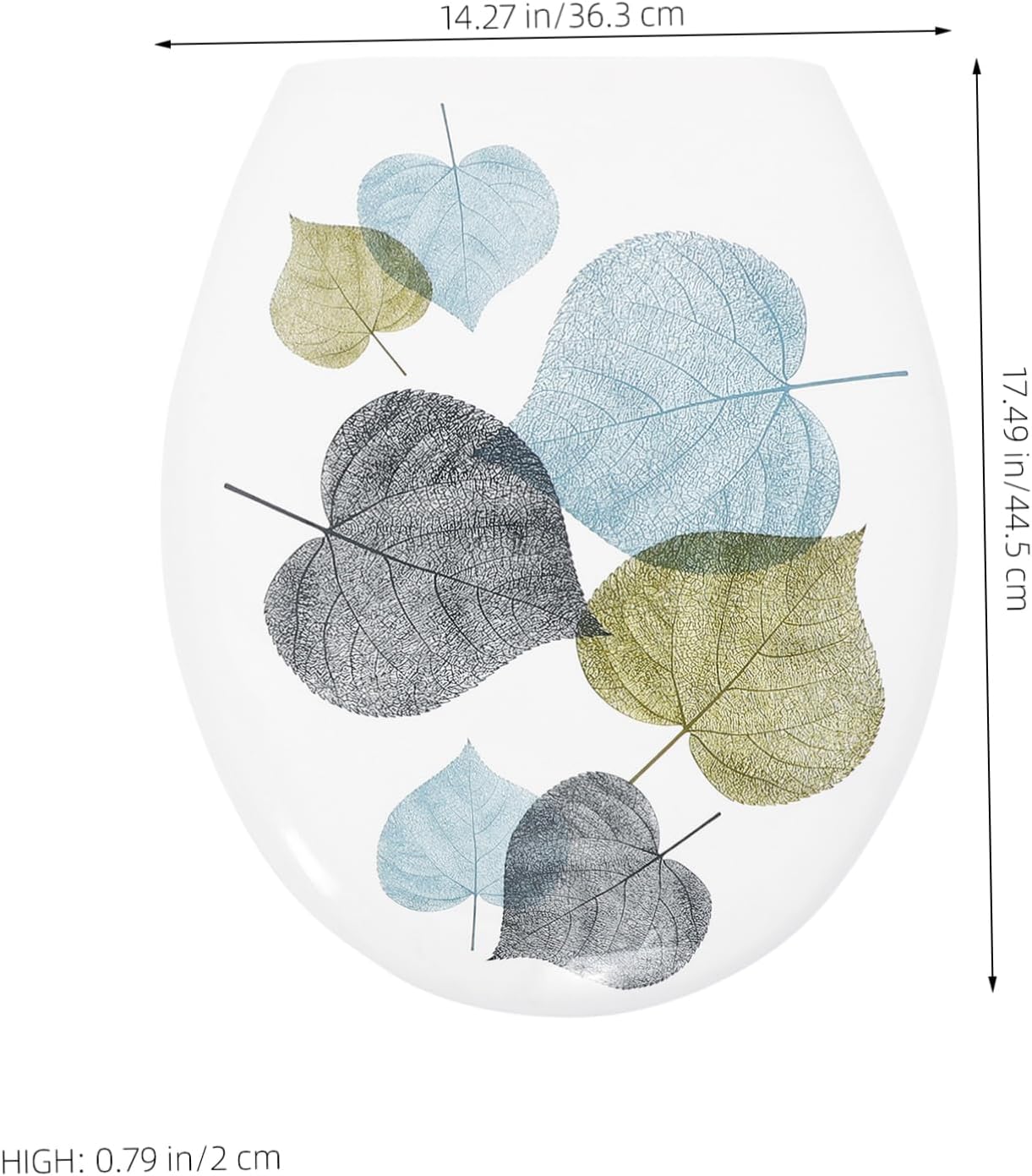 1 Set Plastic Toilet Seat Cover Replacement for Easy to Clean Flexible Design Smooth Surface U Shaped for Long Term Use