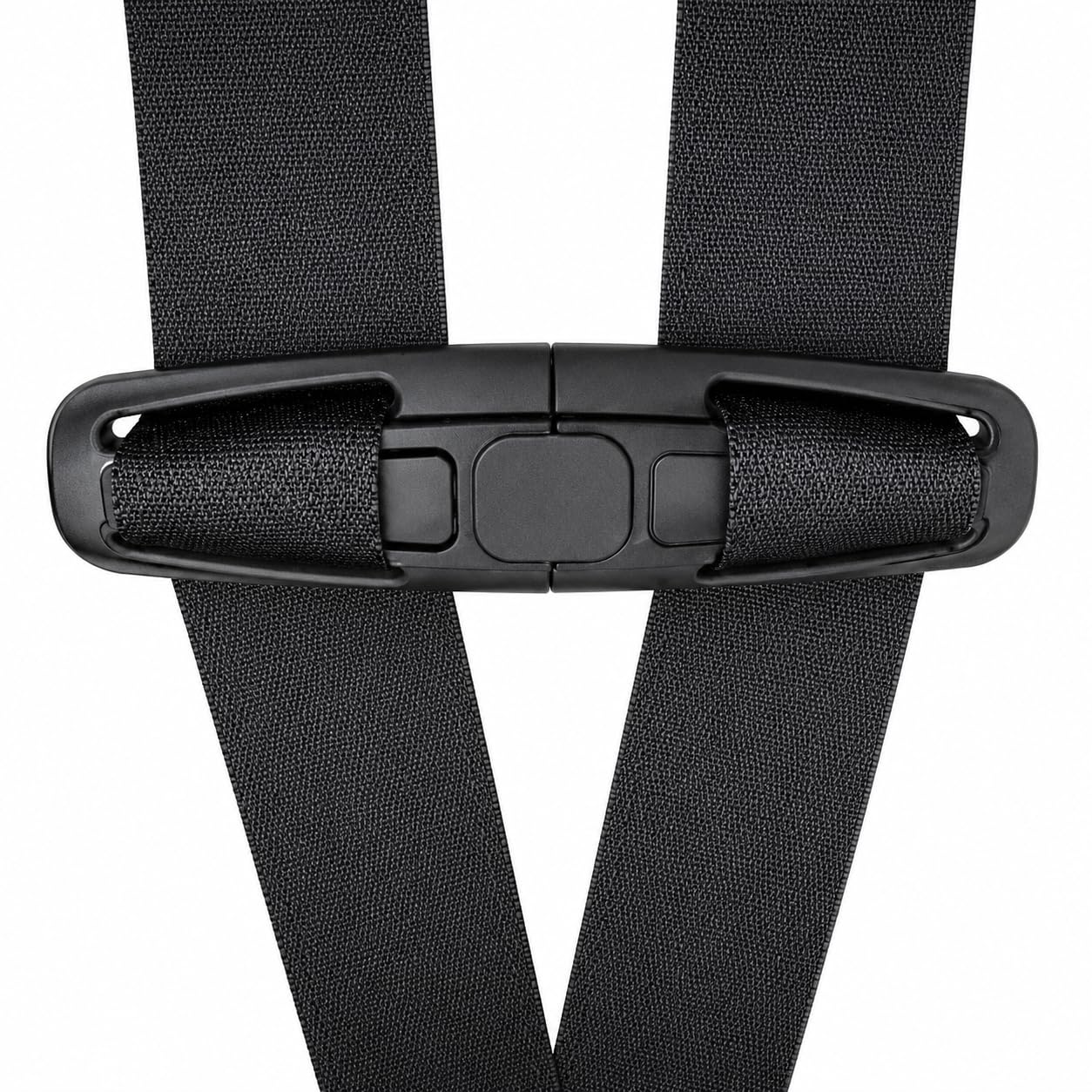 Uteruik Baby Car Seat Chest Harness Clip, Black Safety Buckle for Child Car Seat Straps, Anti-Slip Harness Positioning Clip, Stroller Seat Belt Accessory, Easy Install, 14.5 x 4 cm