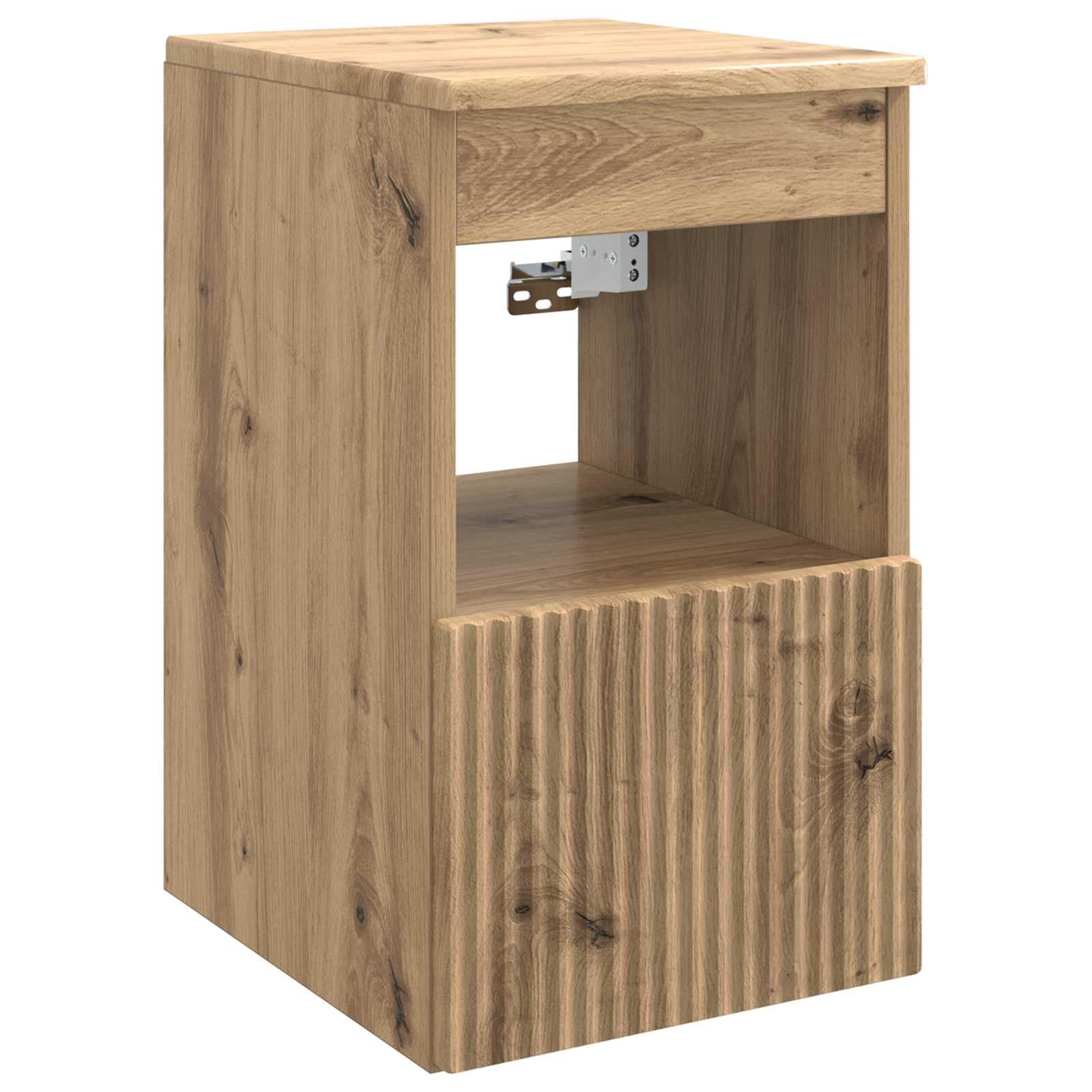 Armario de baño pequeño Artisan-Roble para solucionar la falta de espacio en el aseo