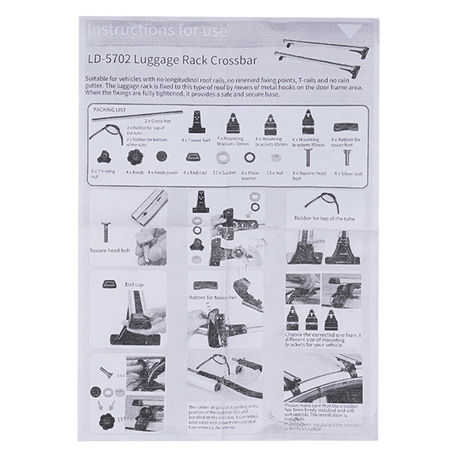 Dachträger Universal 146.5cm Bündige Schiene aus Alu bis 75kg Universal Dachträger mit Querträger Gepäck Fracht Bar Aluminium Legierung Träger,Für Dachbreite von weniger als 130cm