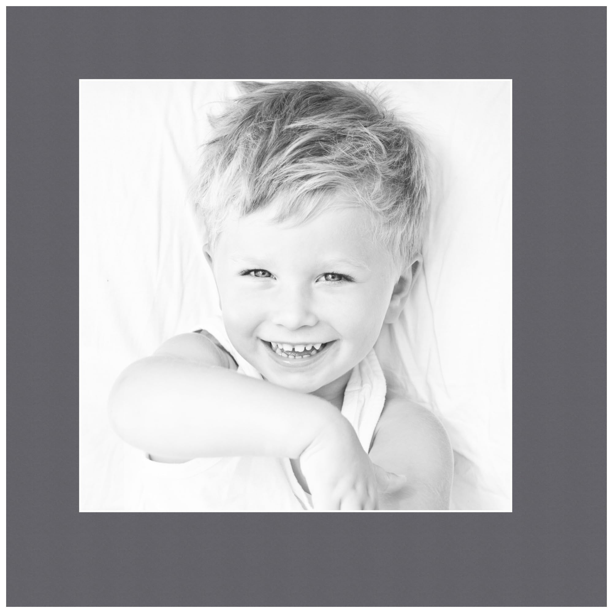 10x10 Granite/Mountain Grey Custom Mat for Picture Frame with 6x6 Opening Size (Mat Only, Frame NOT Included) - 10 Pack