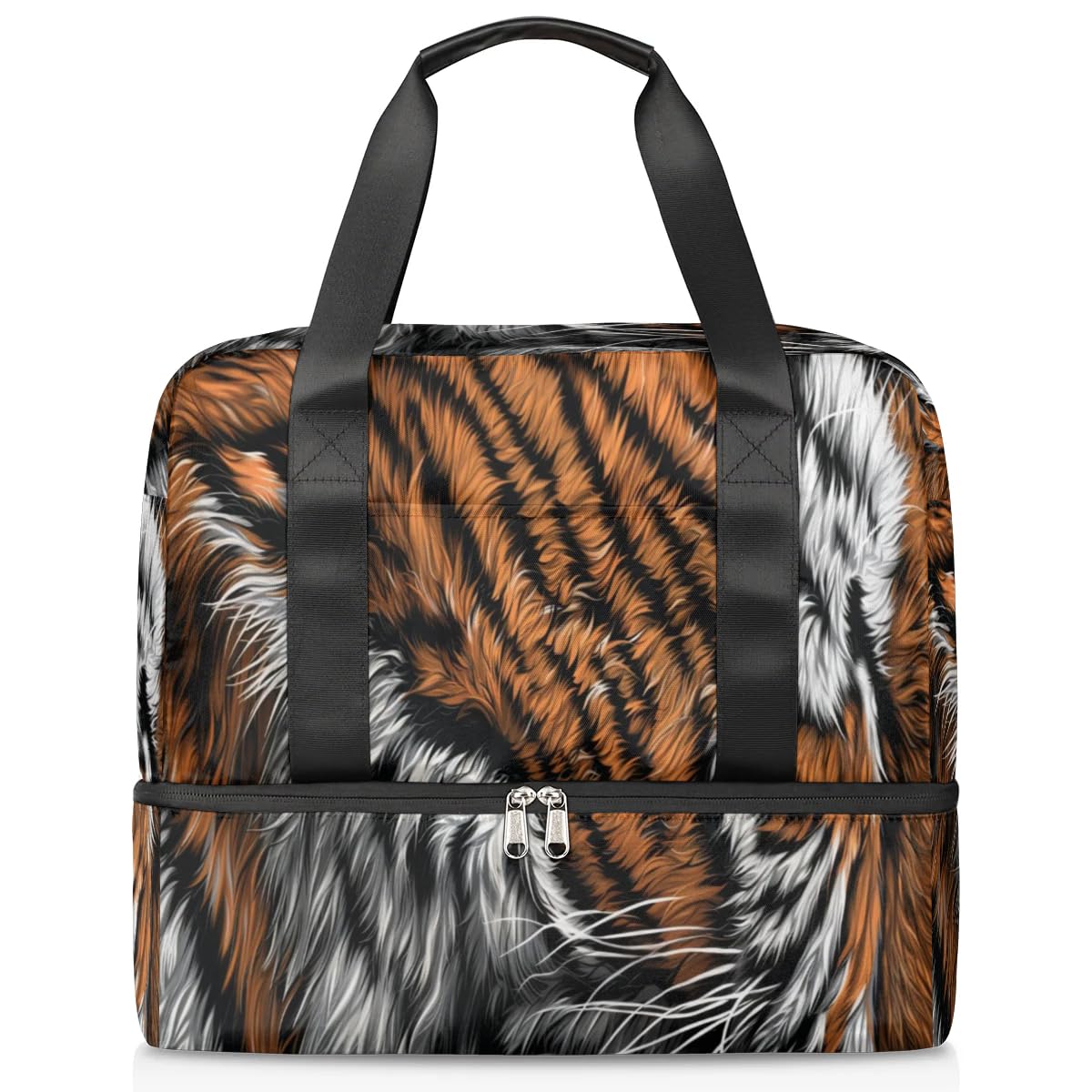 Bolsa deportiva con diseño de tigres de 21L: organizador grande para yoga y fitness 8