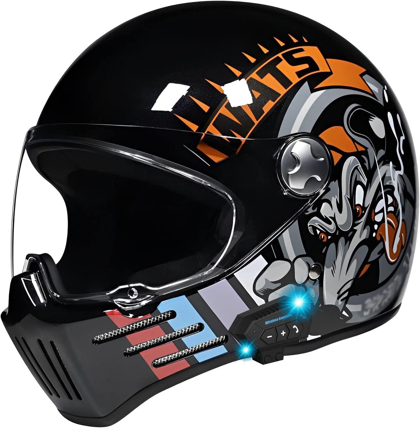 Modular Motorcycle Helmet, DOT Approved Flip Up Front