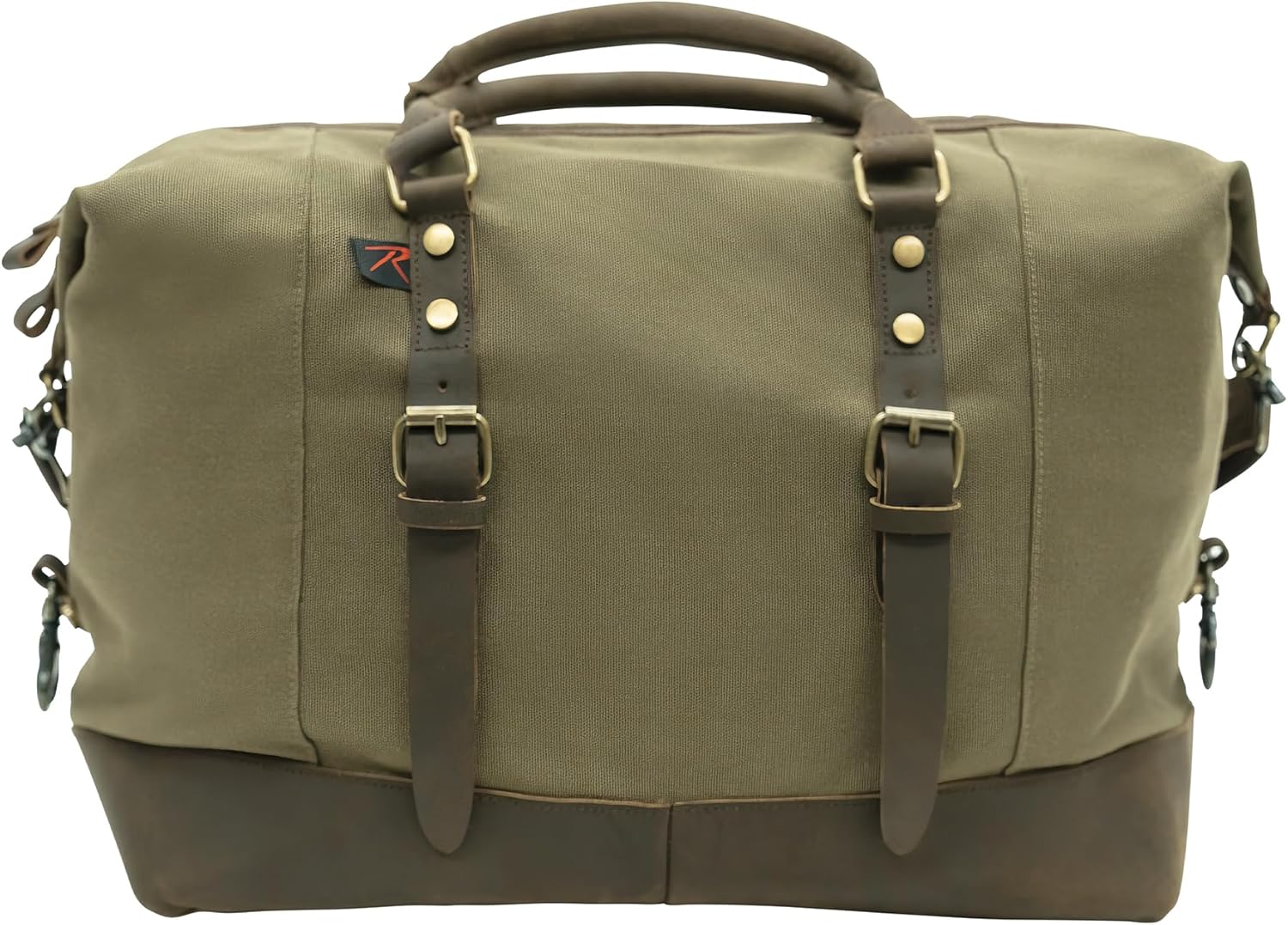 Rothco Vintage Carry-On Travel Crossbody Bag – Flight Friendly Canvas Weekender Overnight Duffle with Trolley Sleeve