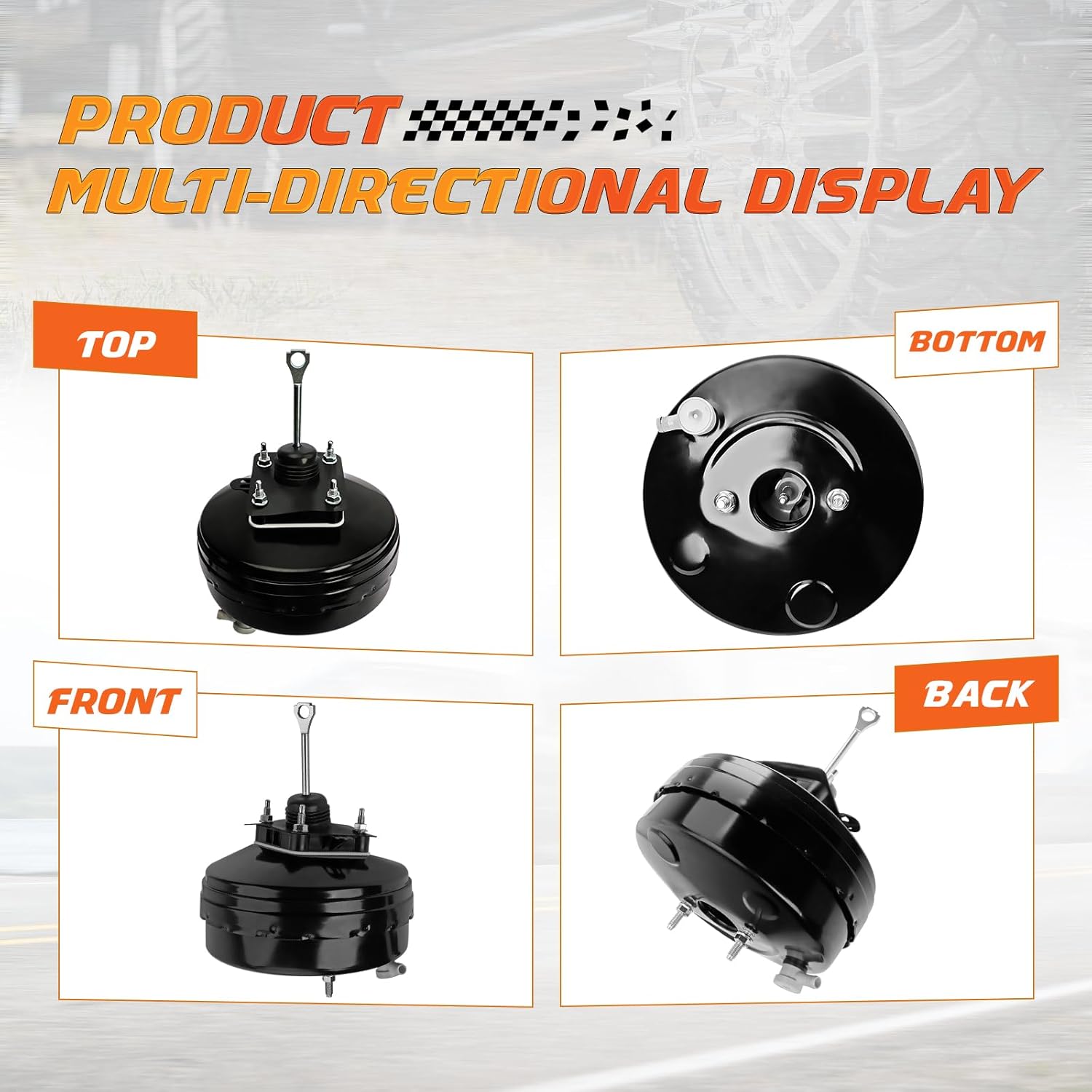 54-74431 Vacuum Power Brake Booster Compatible with Chevrolet Cheyenne Silverado 1500 GMC Sierra 1500 2007-2011, Replace OE 54-74431, 5474431, 15886470