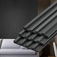 Vista 1 de Gaahing Panel de pared 3D para despegar y pegar, listones acústicos flexibles para decoración de paredes interiores, acabado de molduras de acento