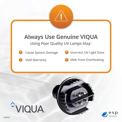 VIQUA 602807 Replacement Ultraviolet Water System UV Lamp for Models F/Plus, F4/Plus, Pro15