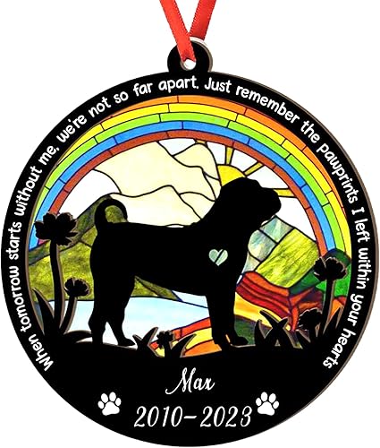 Miniatura 59 de Adorno de atrapasoles de setter irlandés personalizado, adorno de Navidad de Setter irlandés, regalo para perro amante, setter irlandés