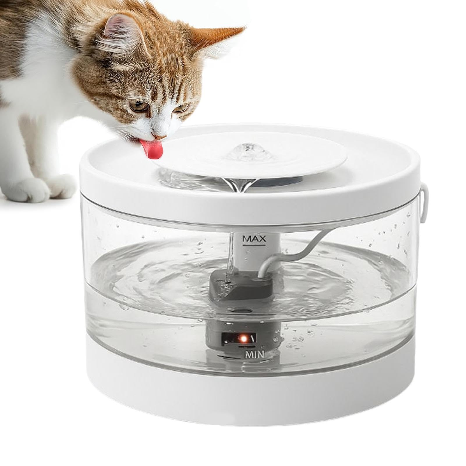Distributore D'Acqua Per Animali Distributore USB Con Filtro | Fontana Automatica Per Da Interno Adatto Ad Animali Domestici Gatti Cuccioli Casa Soggiorno Pavimento Angolo