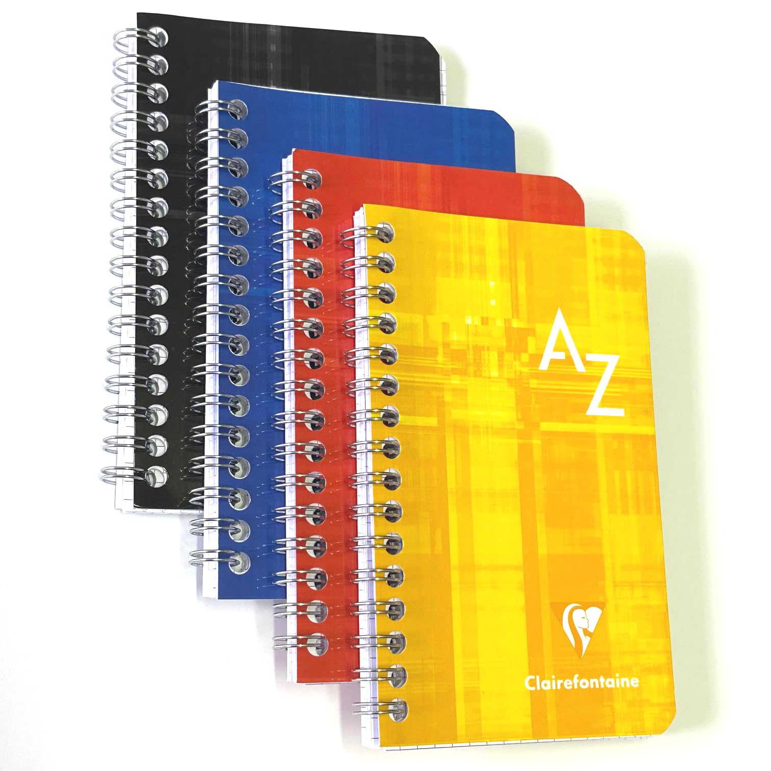 genXon A6 Index Book A-Z Maths Copy 5/5 Grid 100 Pages Spiral Organiser Pocket Notepad (Red)