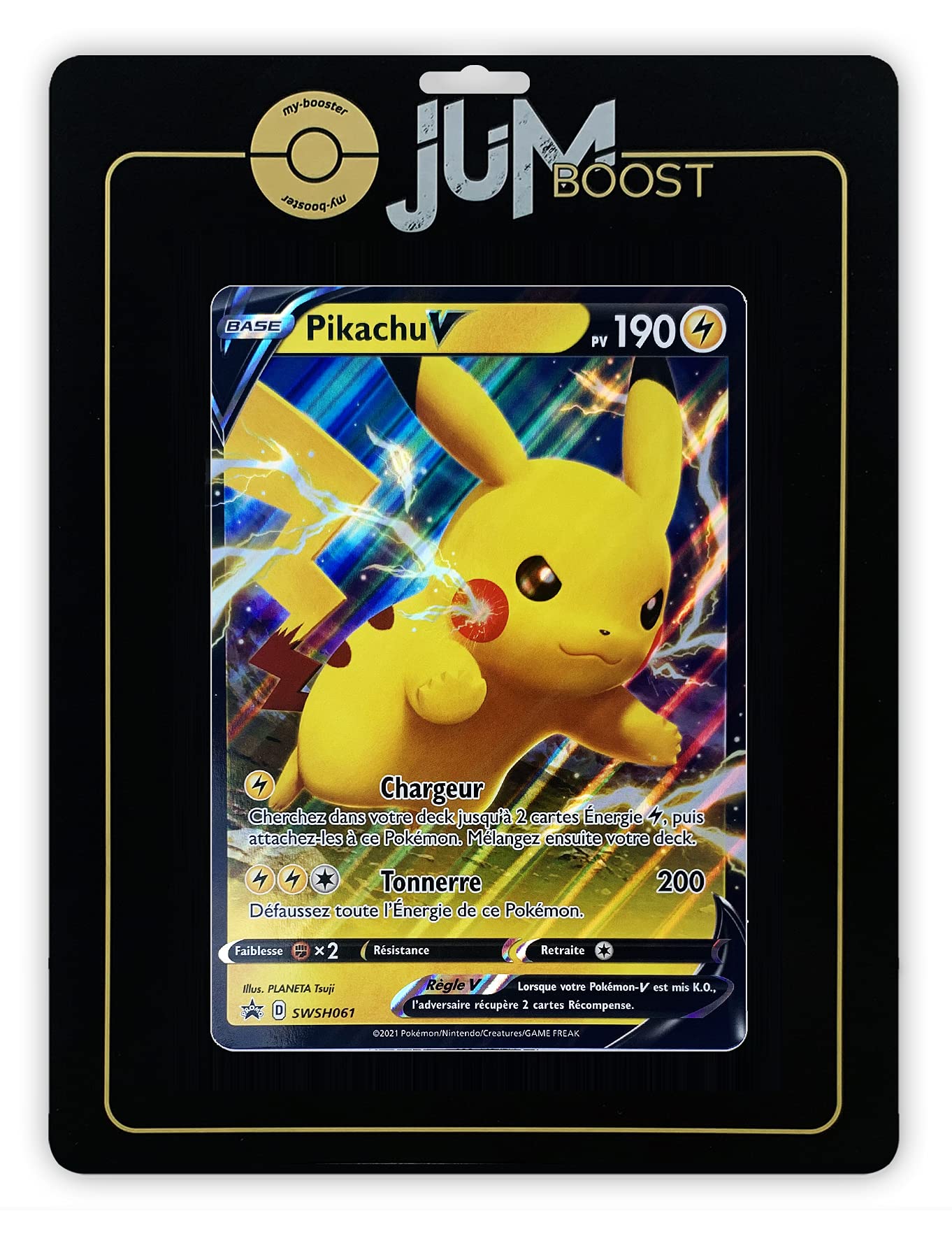 Pikachu V SWSH061 Jumbo - Jumbo X Sword and Shield 4.5 Radiant Fates