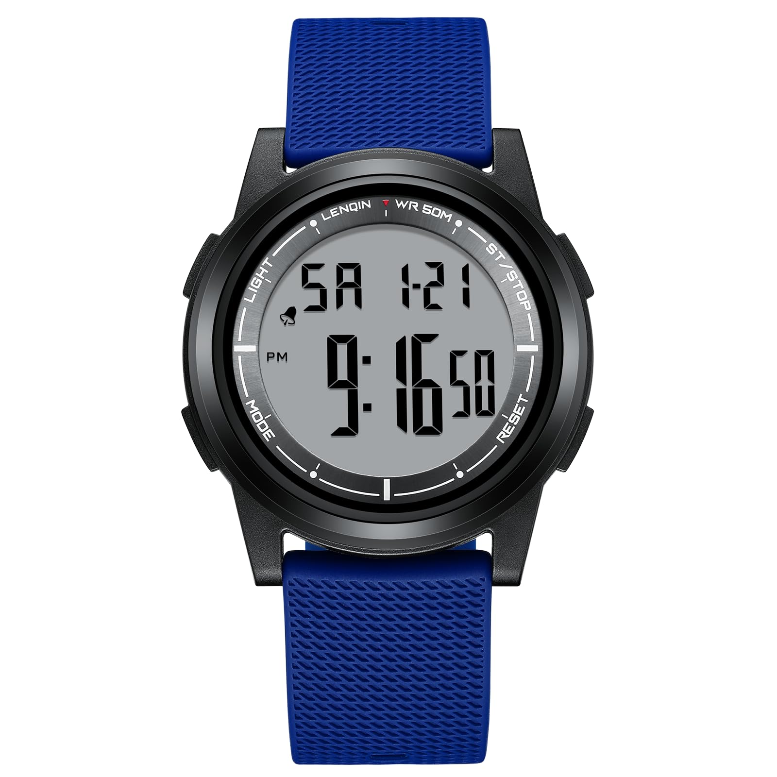 HANPOSHReloje Hombre Relojes Impermeables para Hombres Reloj De Cuarzo Analógico Relojes De Pulsera para Hombres con Fecha Luminoso Reloj Casual De Moda Correa De Silicona