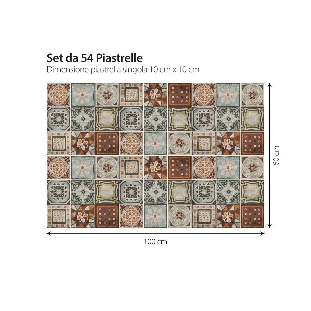 Cucina RE-COVERTILES - Adesivi Per Piastrelle Bagno E Cucina 36 Pz 10x10 U 772746