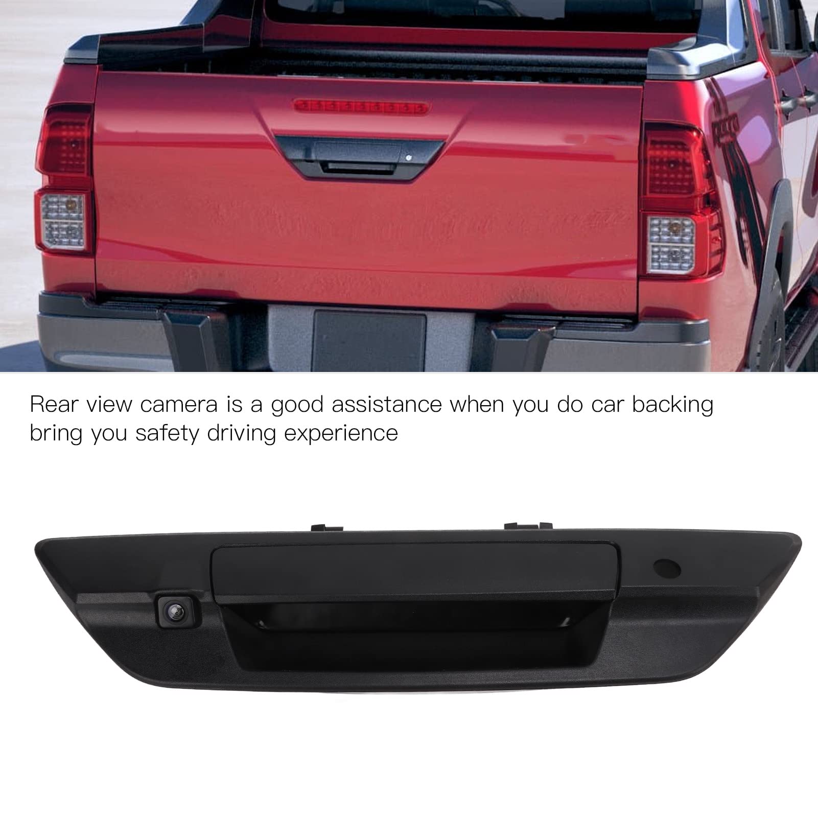 Cámara de Marcha Atrás de Coche, Sistema de Aparcamiento con Visión Trasera para Camioneta HILUXROCCO 2015-19
