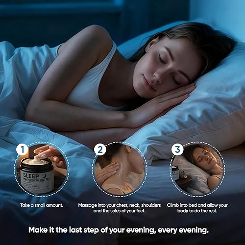 Miniatura 5 de Mantequilla de magnesio de invierno profundo para dormir, mantequilla de magnesio con naranja amarga, salvia clara, jengibre, cardamomo, loción de