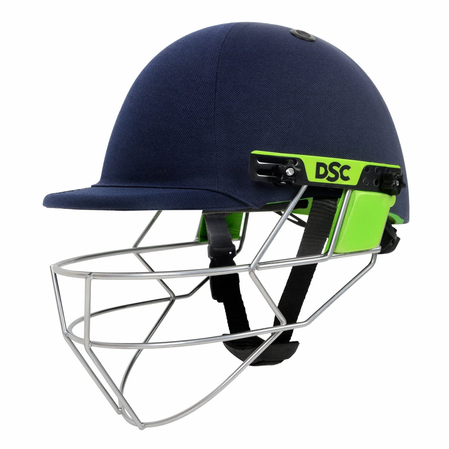 DSC EDGE PRO Cricket Helmet for Men & Boys (Adjustable Steel Grill | Head Fit Adjuster |Color: Navy Blue | Light Weight | Size-XS