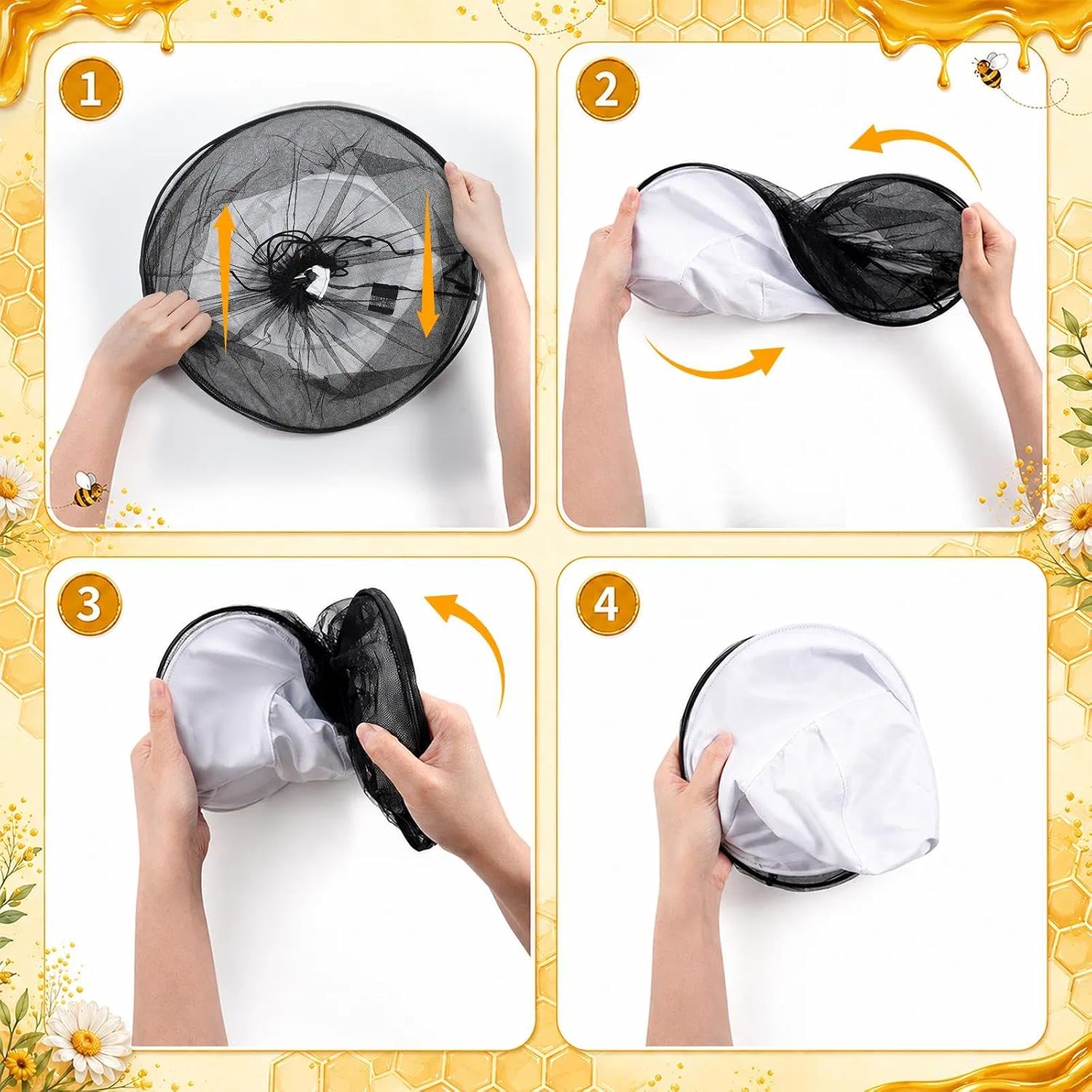 29PCS Halloween Beekeeper Hat Set,Bee Catcher Costume