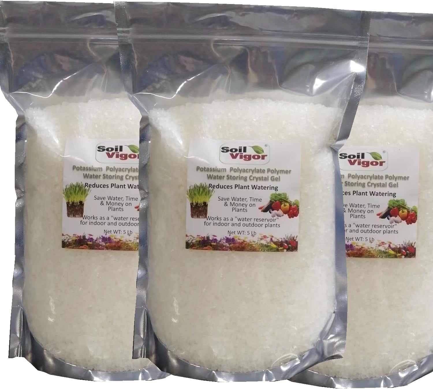 Super Absorbent Polymers Moisture and Fertilizers Keeper for Plants (5 Lb.)