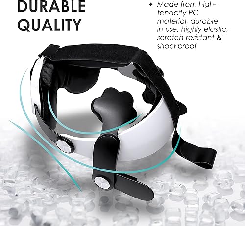 Vista 6 de for Oculus Quest 2 Elite Head Strap, VR Game Headstrap, Comfortable Adjustable VR Headset Accessories Head Strap for Replacement