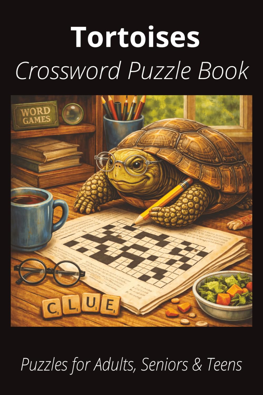 Tortoise Crossword Puzzle Book: Easy-to-Read Crossword Puzzles About Tortoises – Small Reptiles, Pets, Care, Fun Facts & More | 6x9”, 120 Pages – An ... Lovers, Vacations, and Relaxing Moments