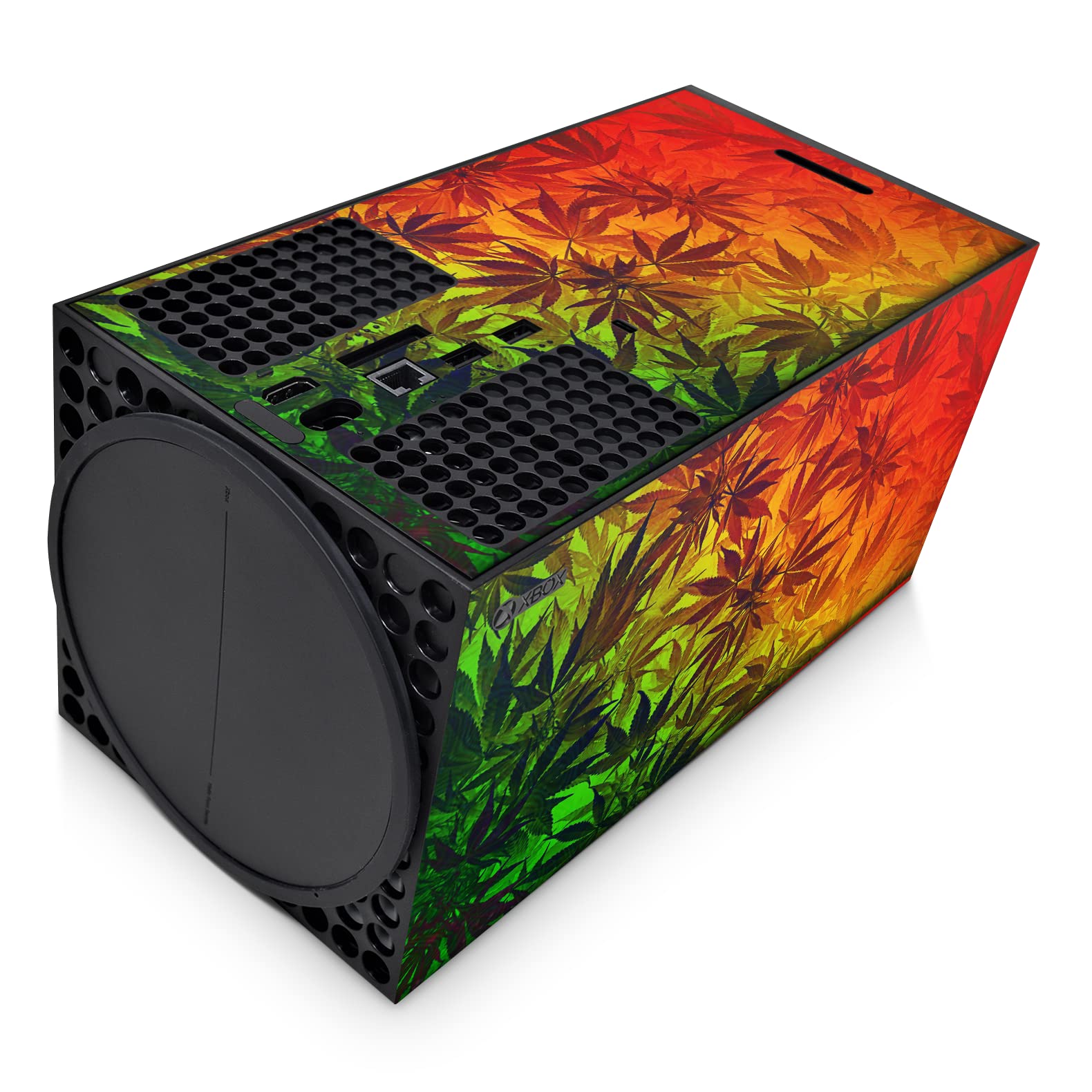 GNG Skin pour mauvaises herbes Compatible avec Xbox Series X Autocollant Vinal + 2 manettes