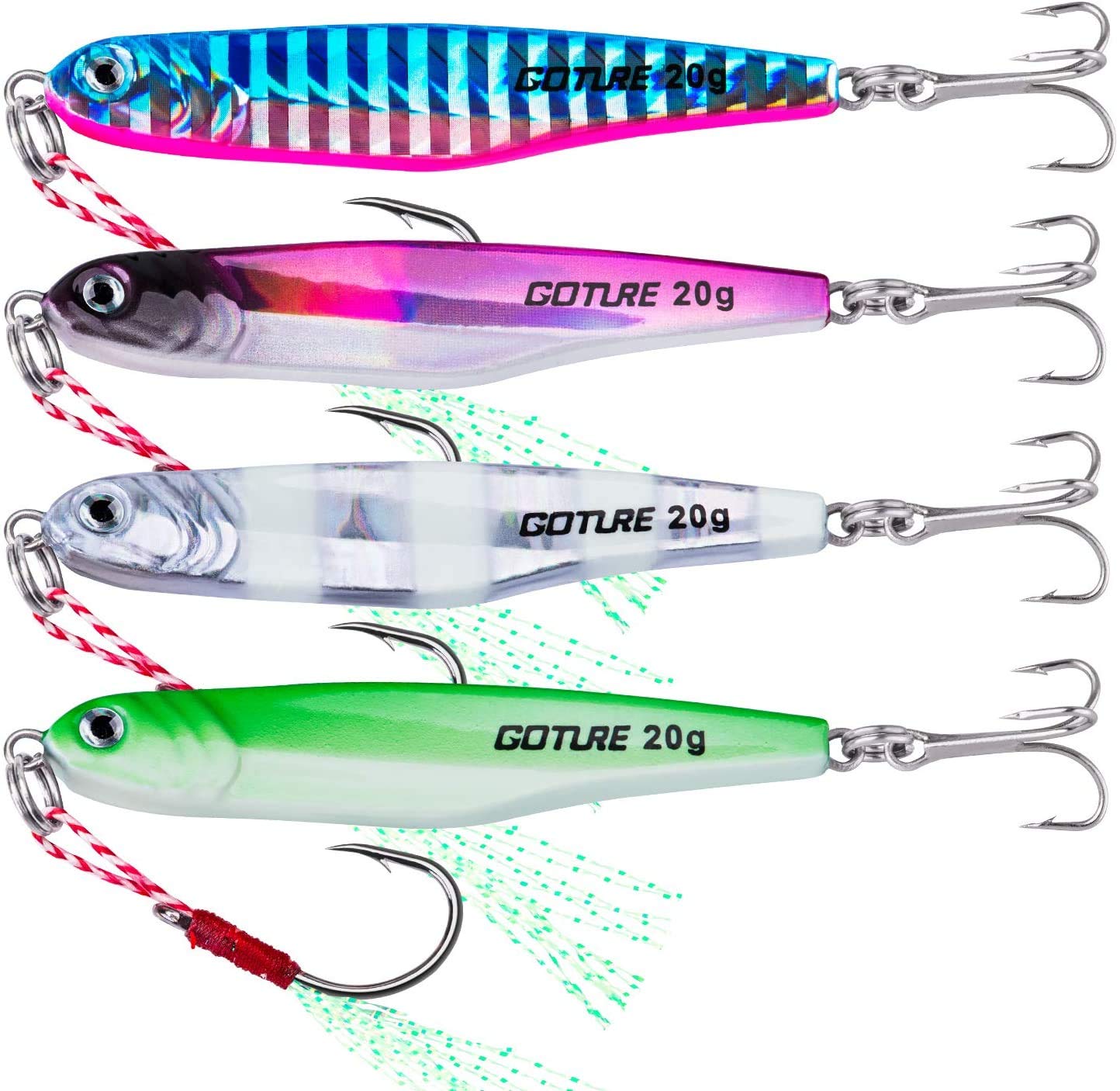 Amazon.co.jp: ショアジギング メタルジグセット スロージギング