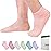 Bulinlulu Diabetic Socks for Women Men-6 Pairs Bamboo Viscose Non Binding Diabetic Ankle Low Cut Sock Size 6-9 9-11Pure-Small