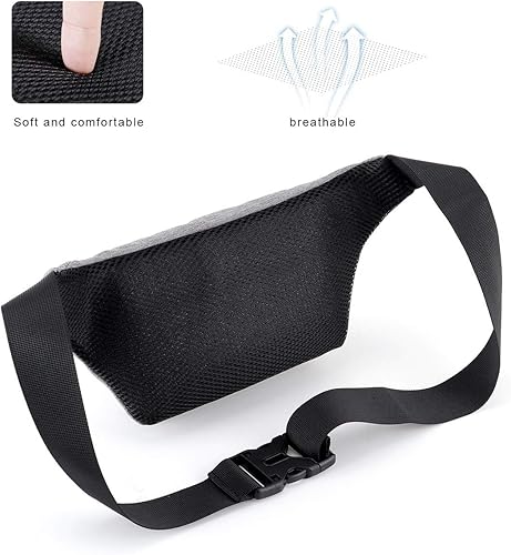 Miniatura 3 de XEYOU Riñonera unisex para correr con hebillas ajustables, bolsa de cintura ligera para deportes, senderismo, pasear al perro, cinturón para guardar