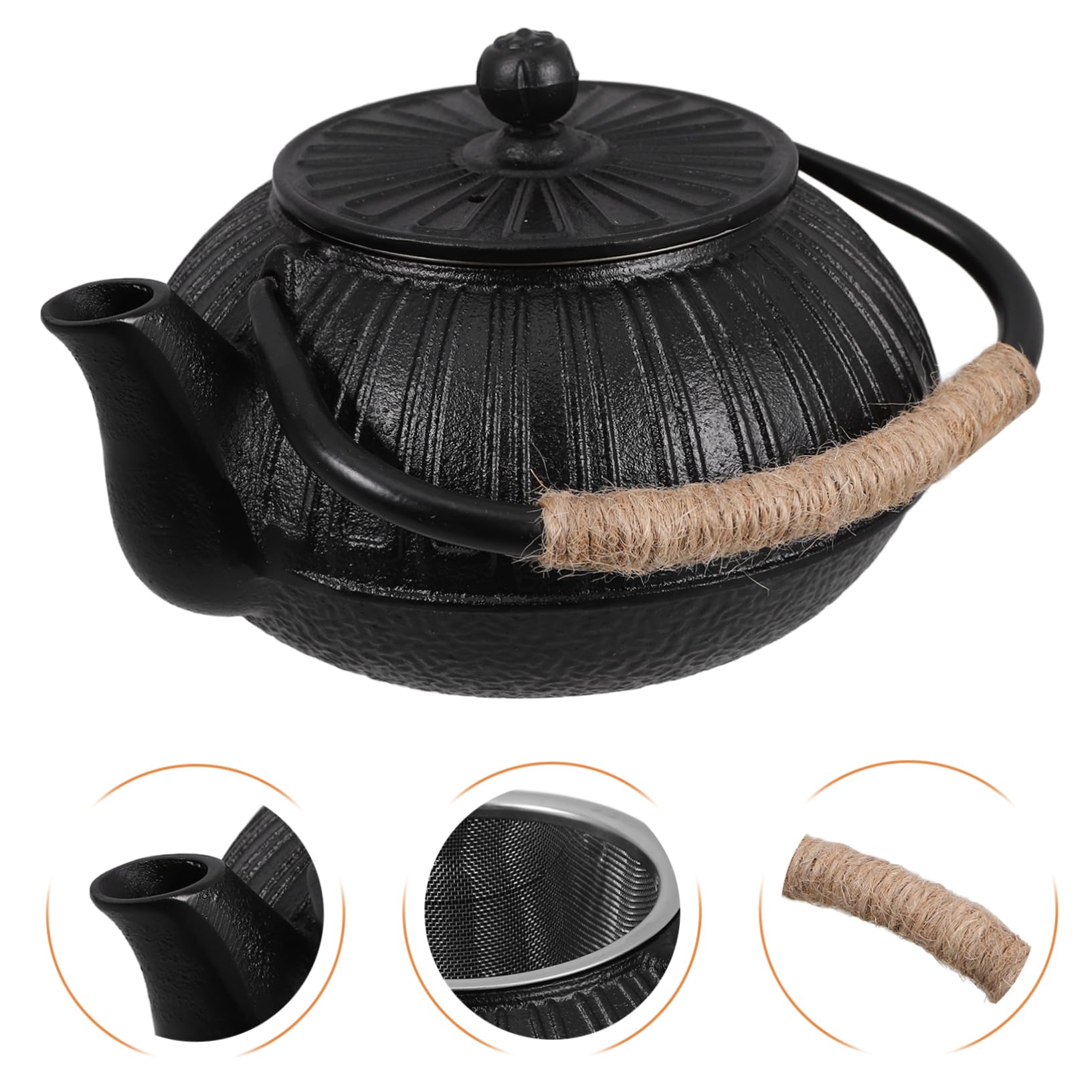 Ciieeo Tetera De Hierro Fundido Estilo Tetera De Inducción Con Hervidor s Retro Para Té Grande Y China Para Restaurante Japonesa Japonesa
