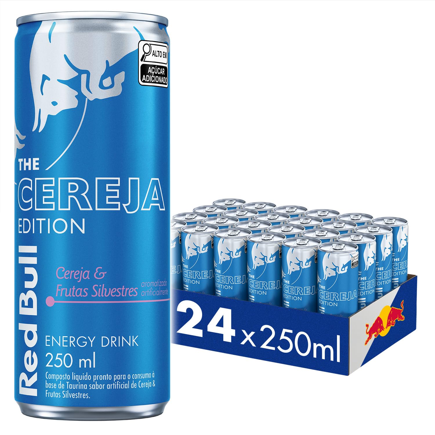 Pack de 24 Latas Red Bull Energético, Cereja e Frutas Silvestres