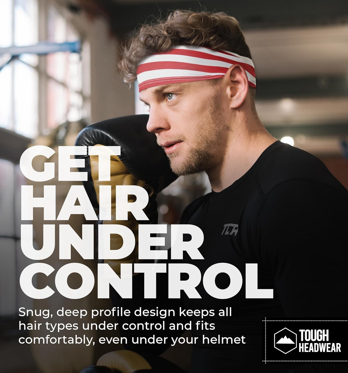 Tough Headwear Tough Outfitters Headband for Men - Mens Headbands - Working Out Sports Performance Head Bands - Athletic Cycling Running Sweat Band, Football Headbands - Sweat Bands Men/Women - Image 6