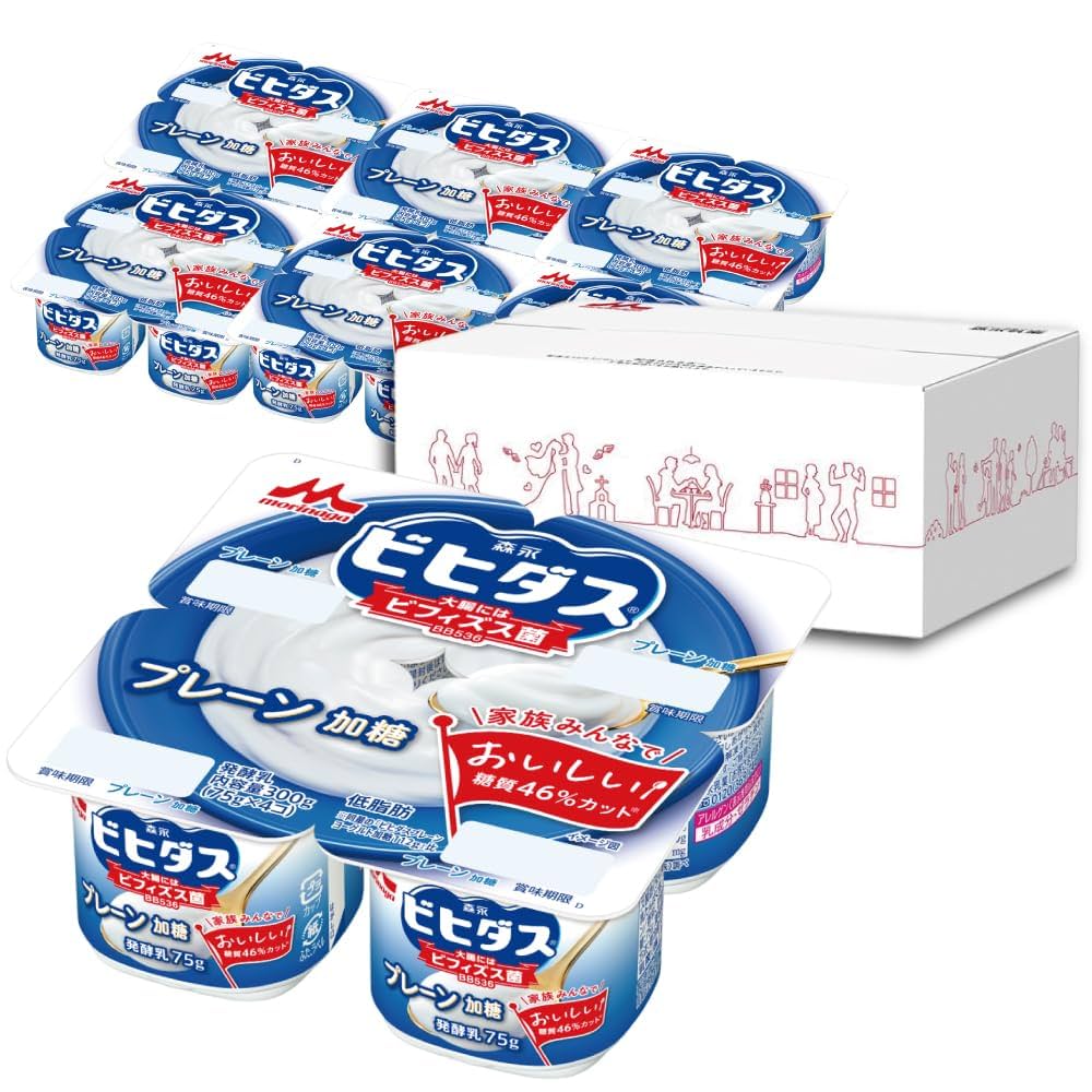 Amazon.co.jp: [冷蔵] ビヒダス ヨーグルト プレーン加糖 4個
