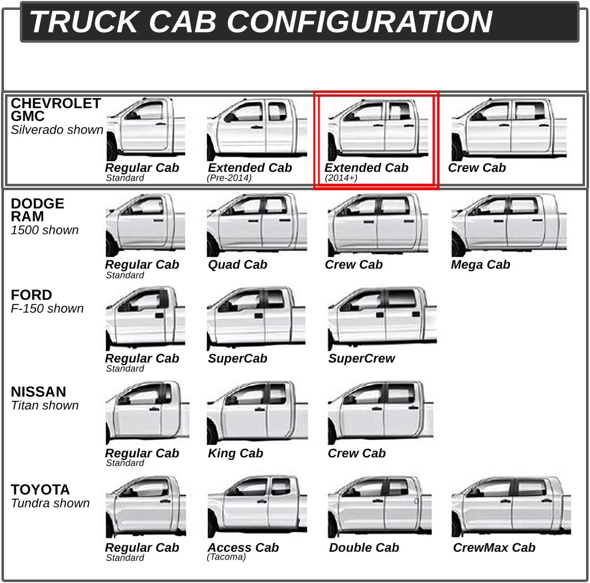 DNA MOTORING 5 Inches Running Boards Compatible with 19-21 Silverado Sierra Extended Cab, Stainless Steel Side Step Nerf Bars, STEPB-5O-948-SS
