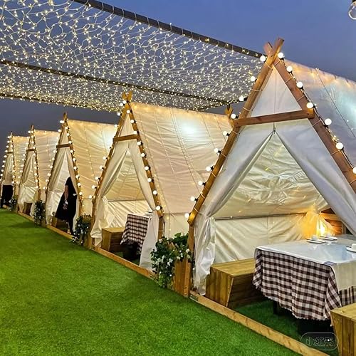 Miniatura 2 de Red Celebrity - Tienda de campaña triangular terraza olla caliente barbacoa campamento al aire libre estrella alojamiento catering tienda de campaña