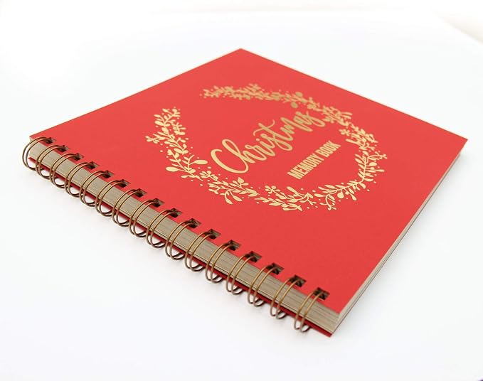 Álbum de Fotos Navidad Relieve Oro 22.9x21.5cm 90 Páginas miniatura 3