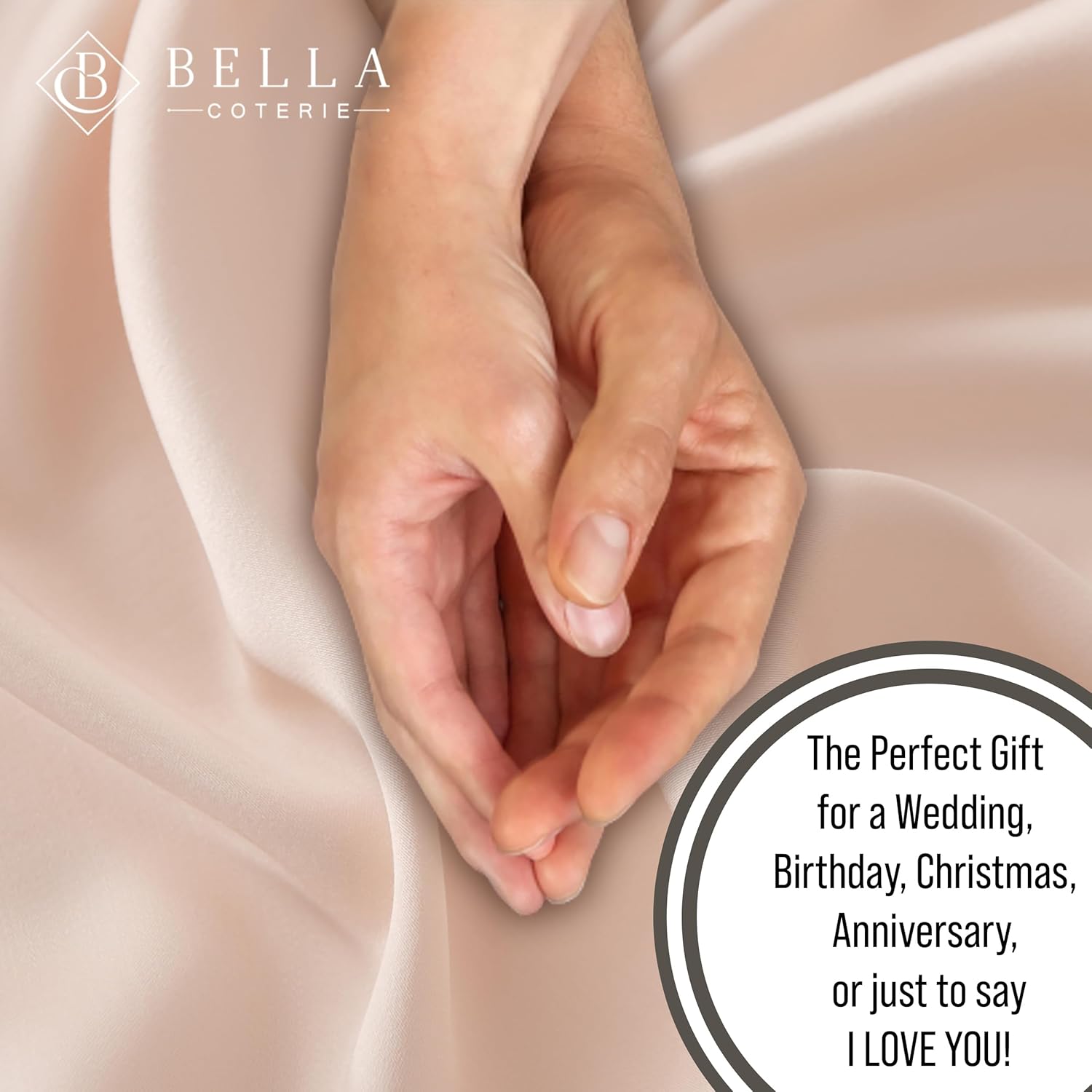 Bella Coterie | Luxury Bamboo Viscose Queen Size Pillowcase Set | 100% Organically Grown | Ultra Soft | Cooling | 2 Pcs [Champagne] - Image 6