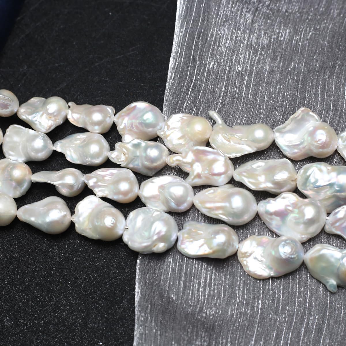 QSLLER Irregular Natural Freshwater Cultured Pearl Beads Baroque Pearl Beads for Jewelry Making Neckalce Craft DIY - Image 3